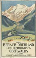  FREY J. Berner Oberland Loetschbergbahn 1920