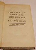 Rousseau Collection complte 1782
